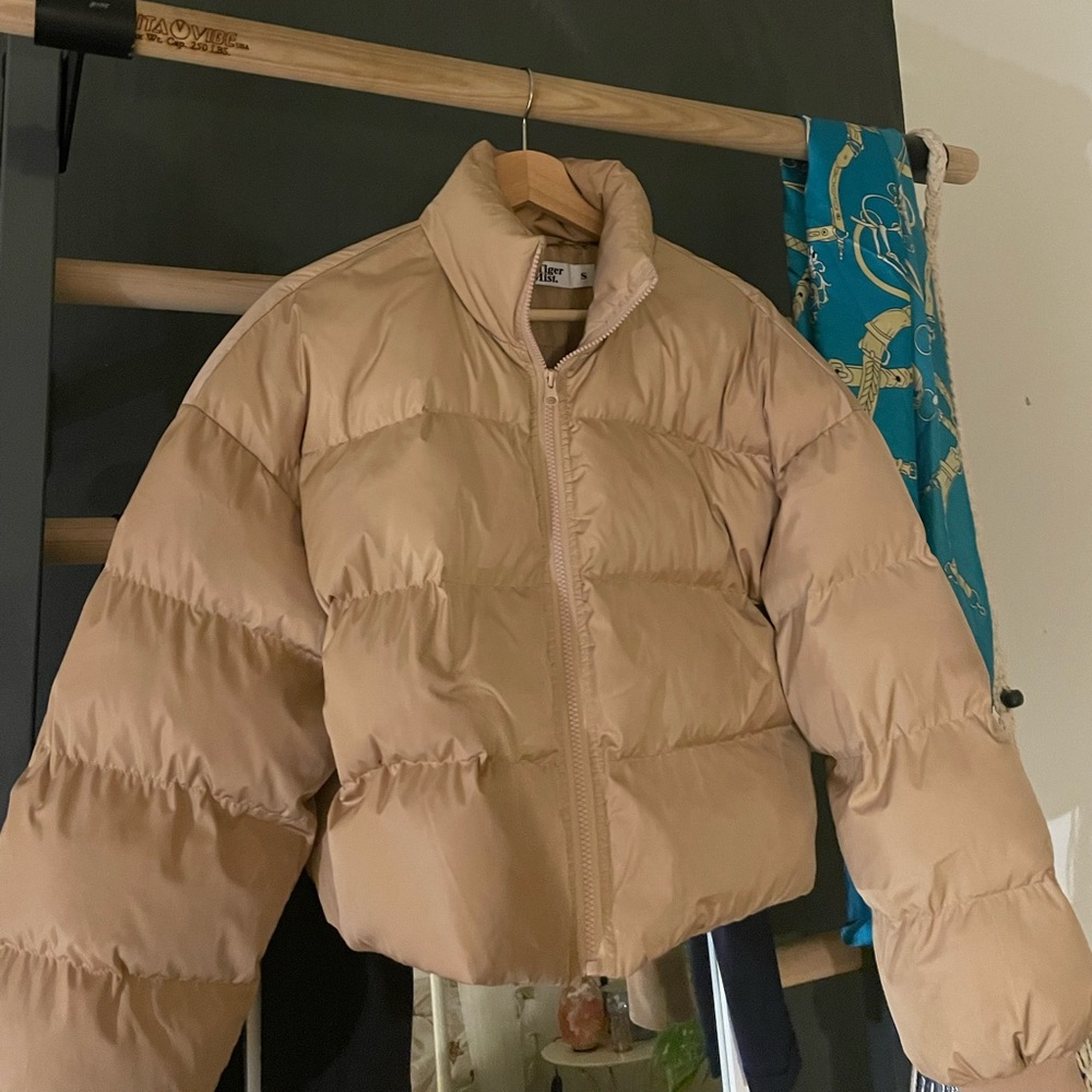 tiger mist tan puffer